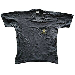 Camel Roadhouse T-Shirt XL American Born Black Cotton Distressed Tee 1996 Dayton